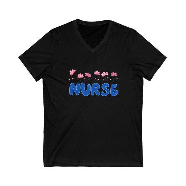 Nurse Flower V-Neck Tshirt