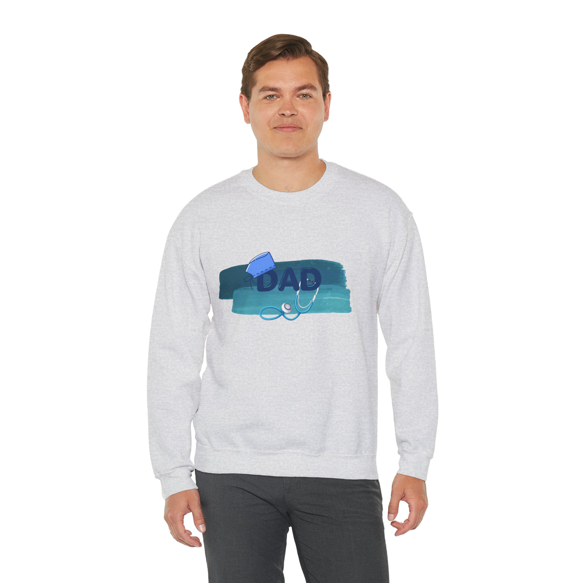 Nurse Doctor  Dad Crewneck Sweatshirt