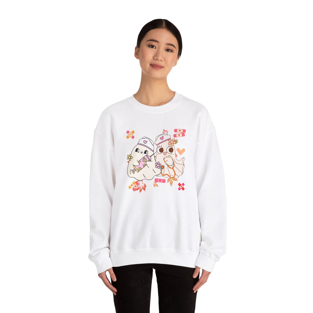 Nurse Ghost Crewneck Sweatshirt