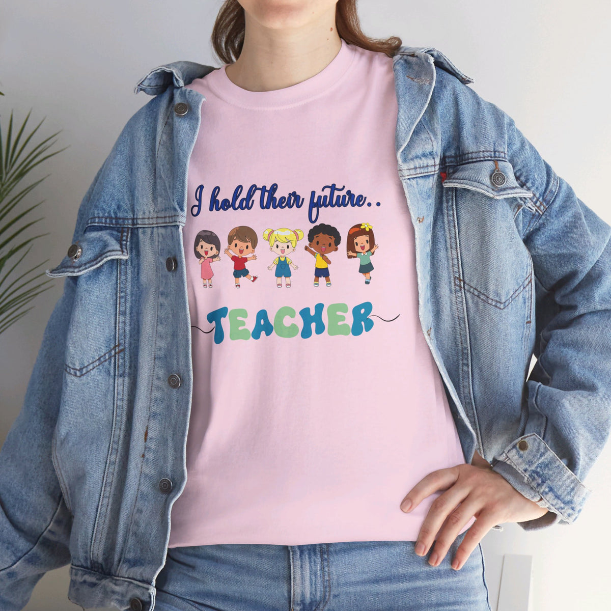 Teacher and Kids, Crewneck Tshirt