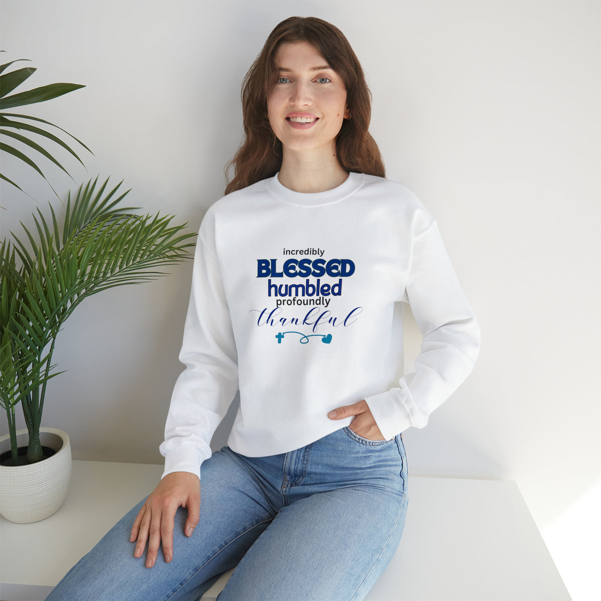 Blessed Humbled Thankful Crewneck Sweatshirt