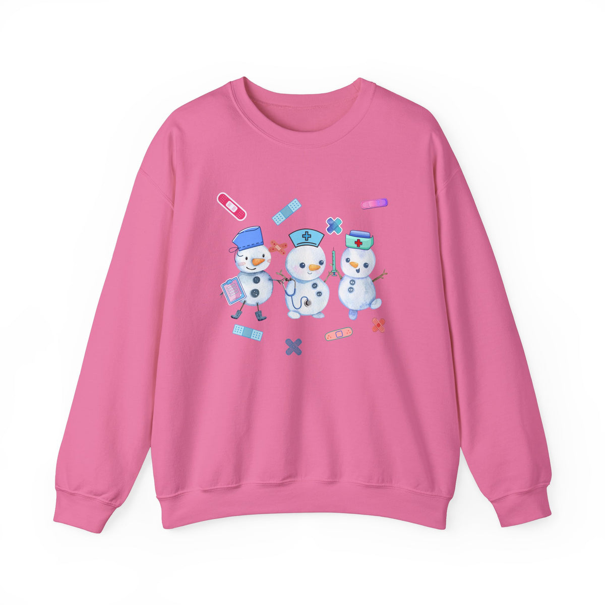 Nurse Snowman Crewneck Sweatshirt