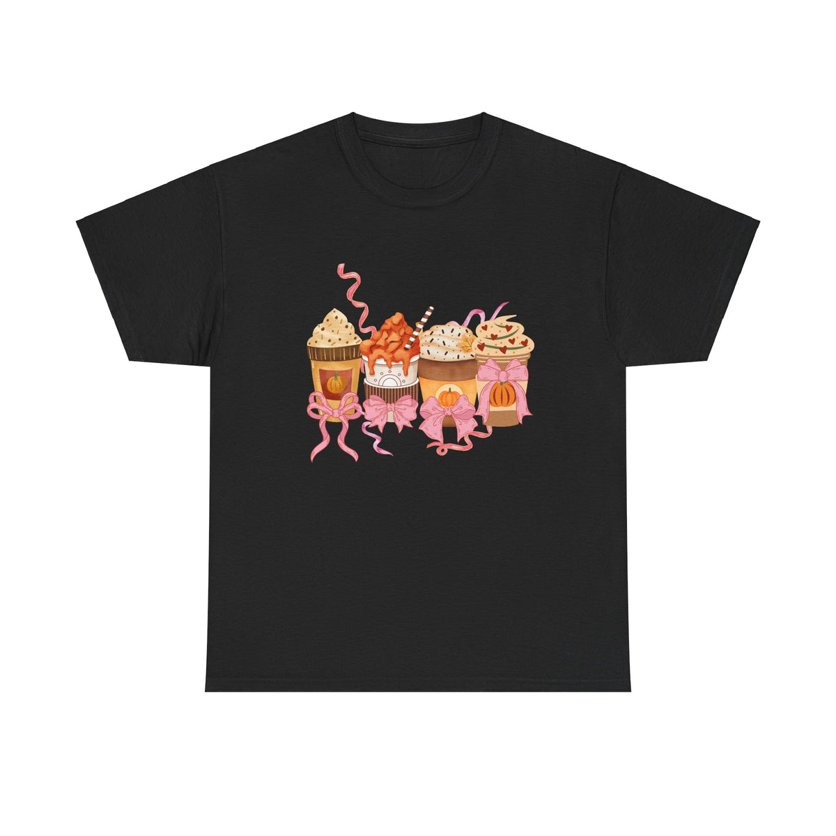 Pumpkin Spice Coffee Bow Tshirt