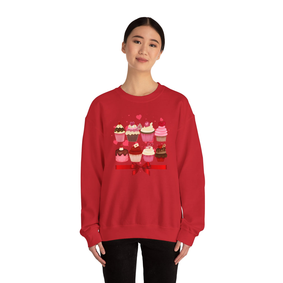 Love, Cupcakes Crewneck Sweatshirt