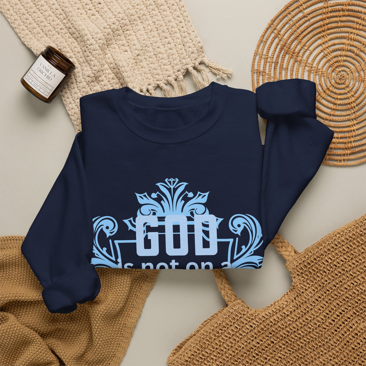 God Is Not On a Budget Crewneck Sweatshirt M