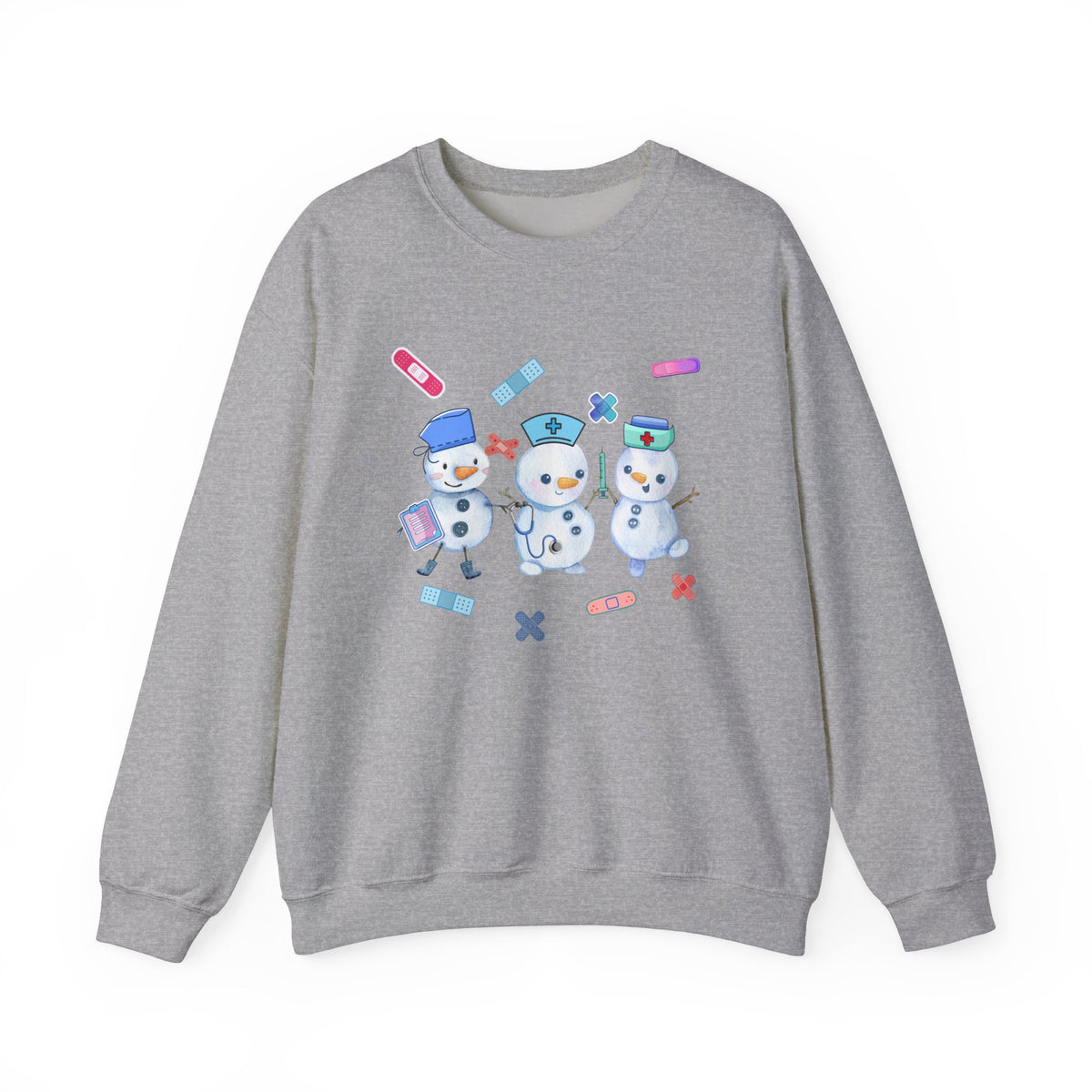 Nurse Snowman Crewneck Sweatshirt