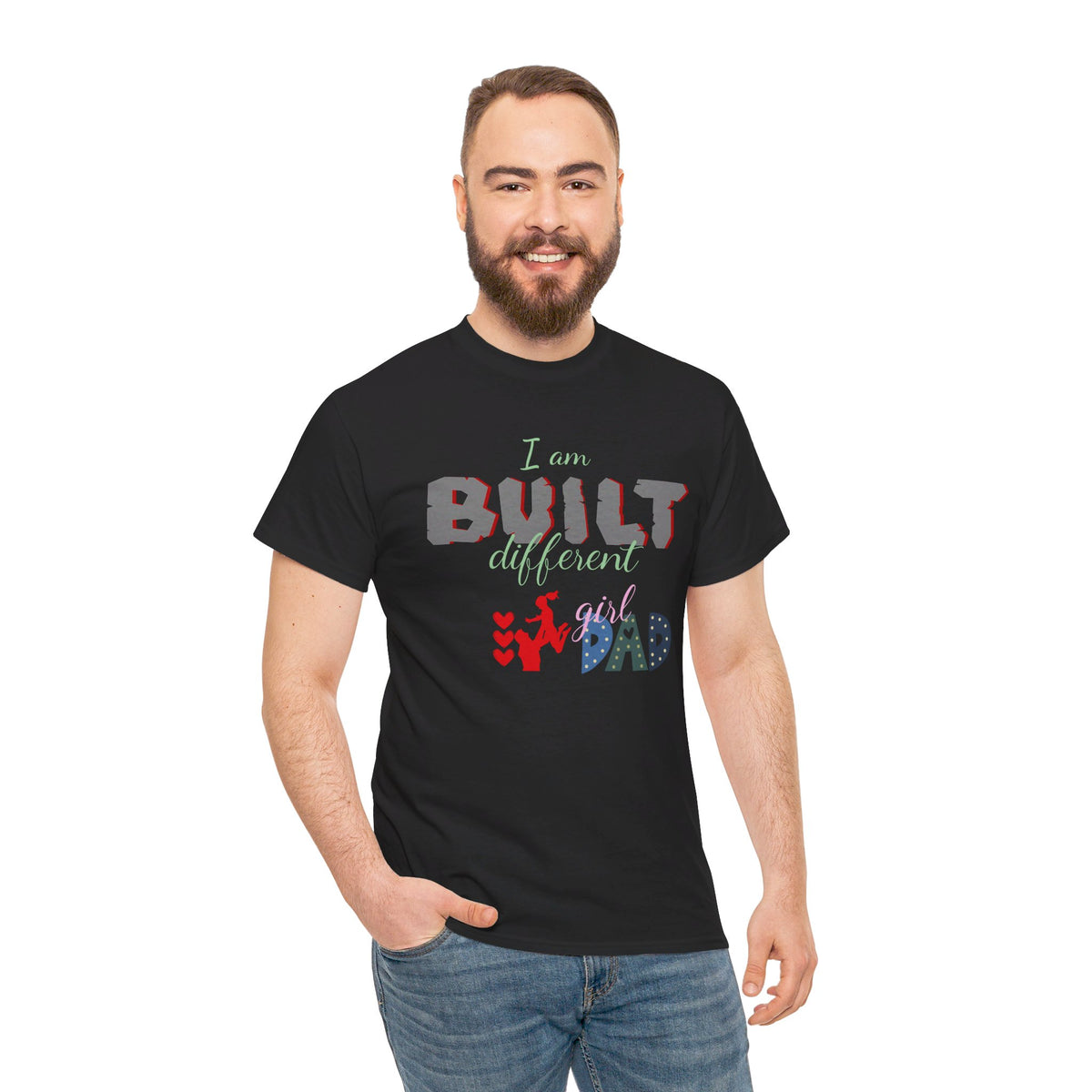 "I Am Built Different" Girl Dad T-shirt