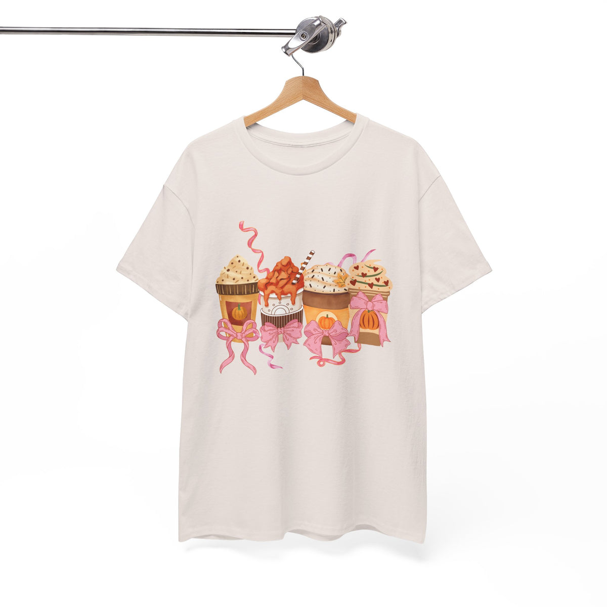 Pumpkin Spice Coffee Bow Tshirt