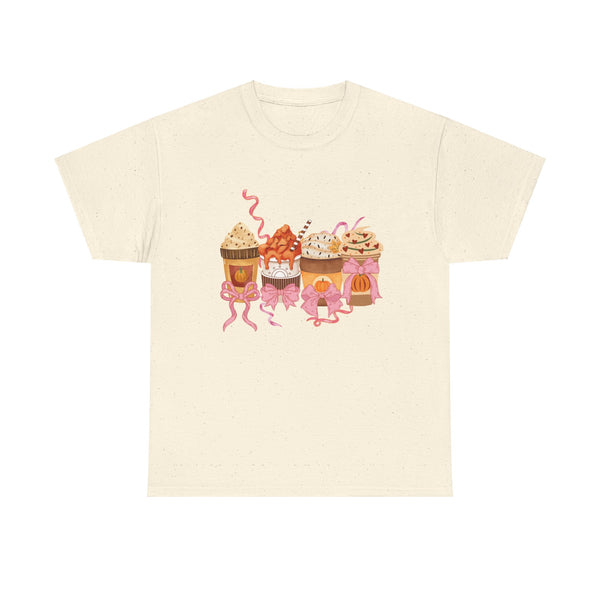 Pumpkin Spice Coffee Bow Tshirt