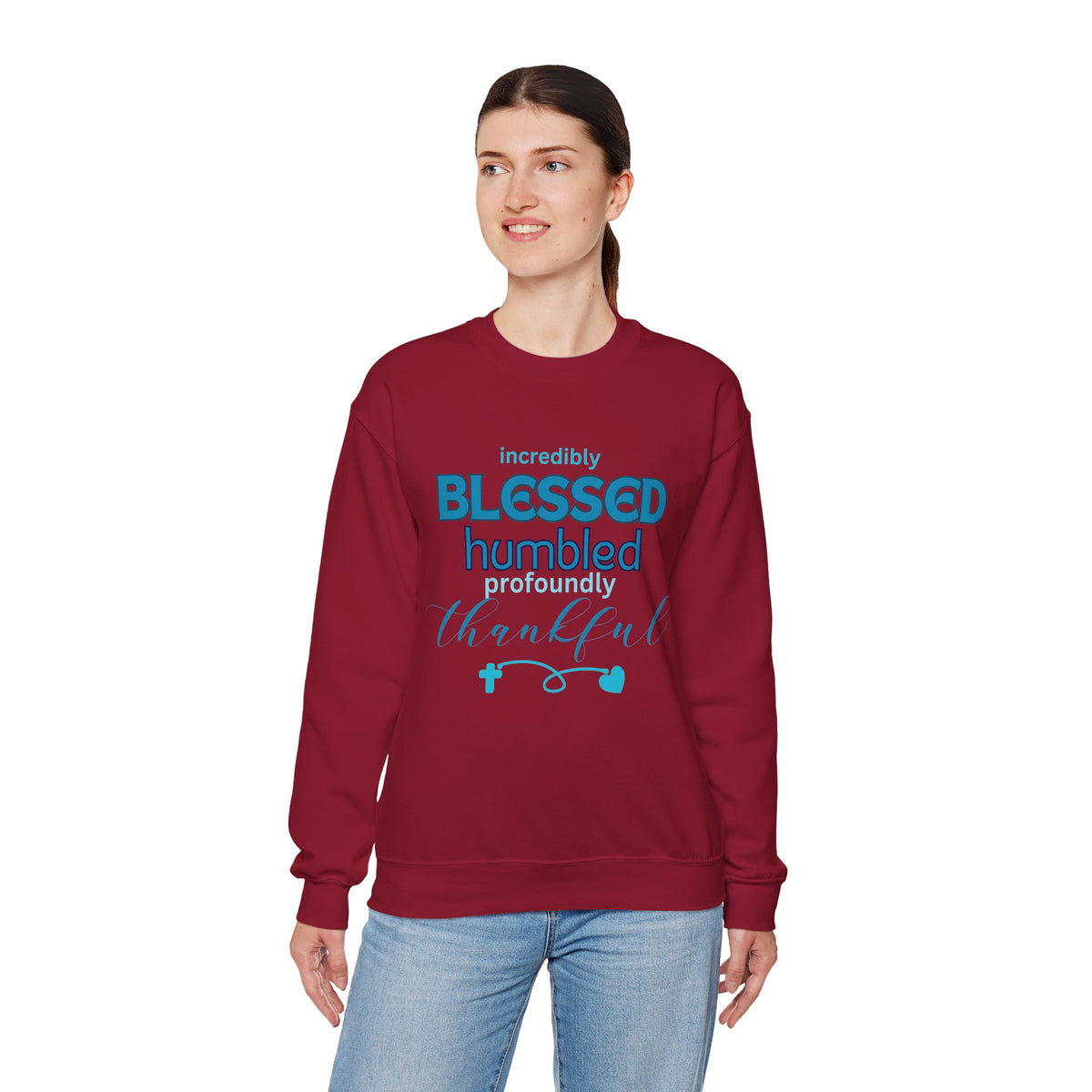 Blessed Humbled Thankful Crewneck Sweatshirt