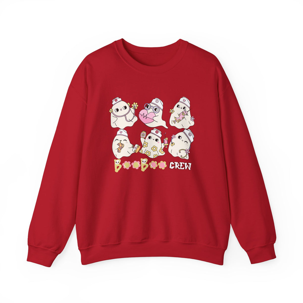 Nurse Ghost Boo Boo Crew Sweatshirt