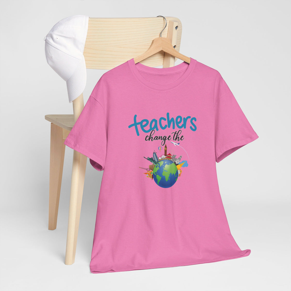 Teachers Changes the World, Crewneck Tshirt