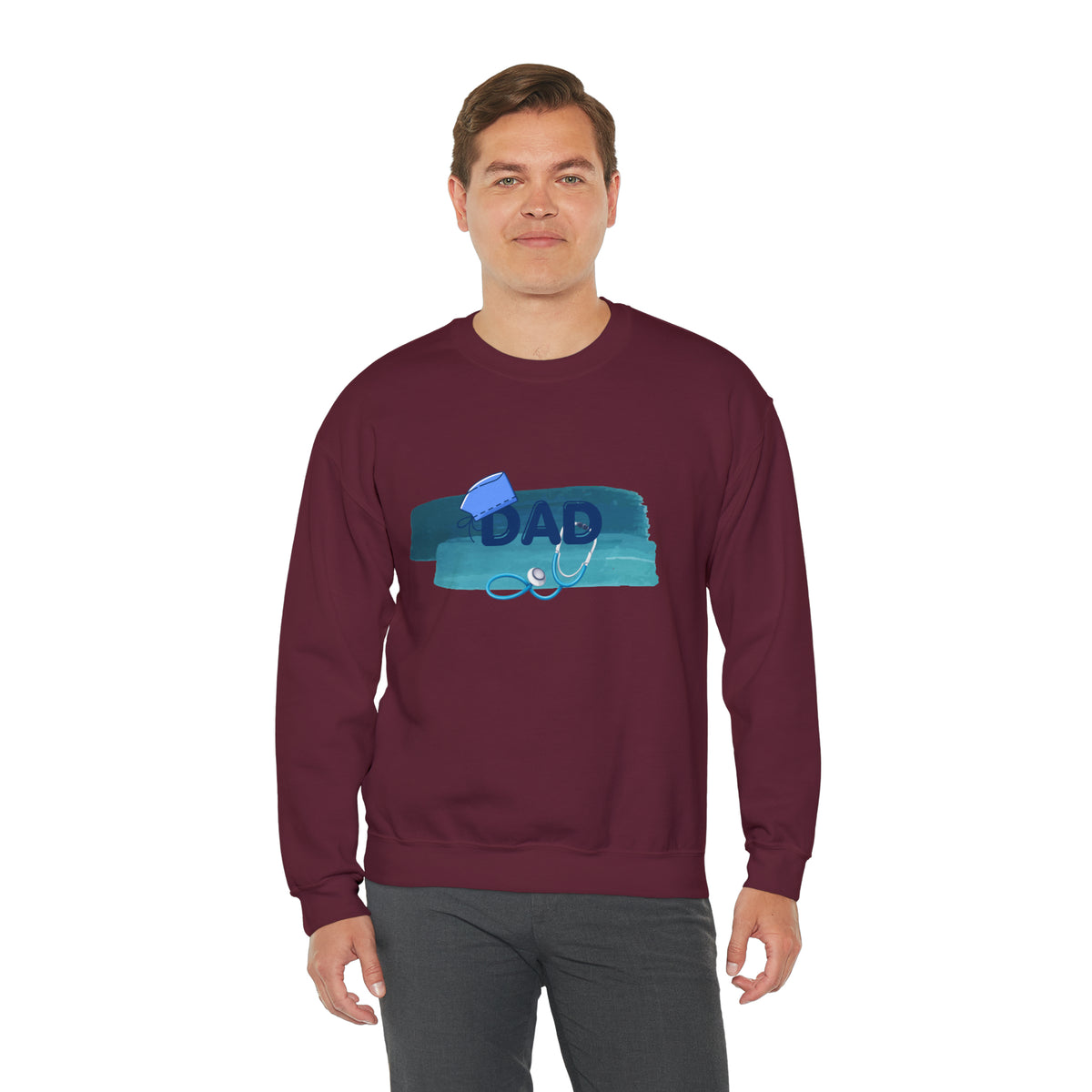 Nurse Doctor  Dad Crewneck Sweatshirt