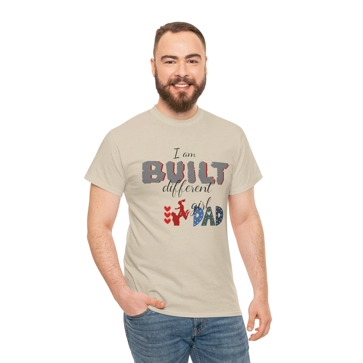 "I Am Built Different" Girl Dad T-shirt