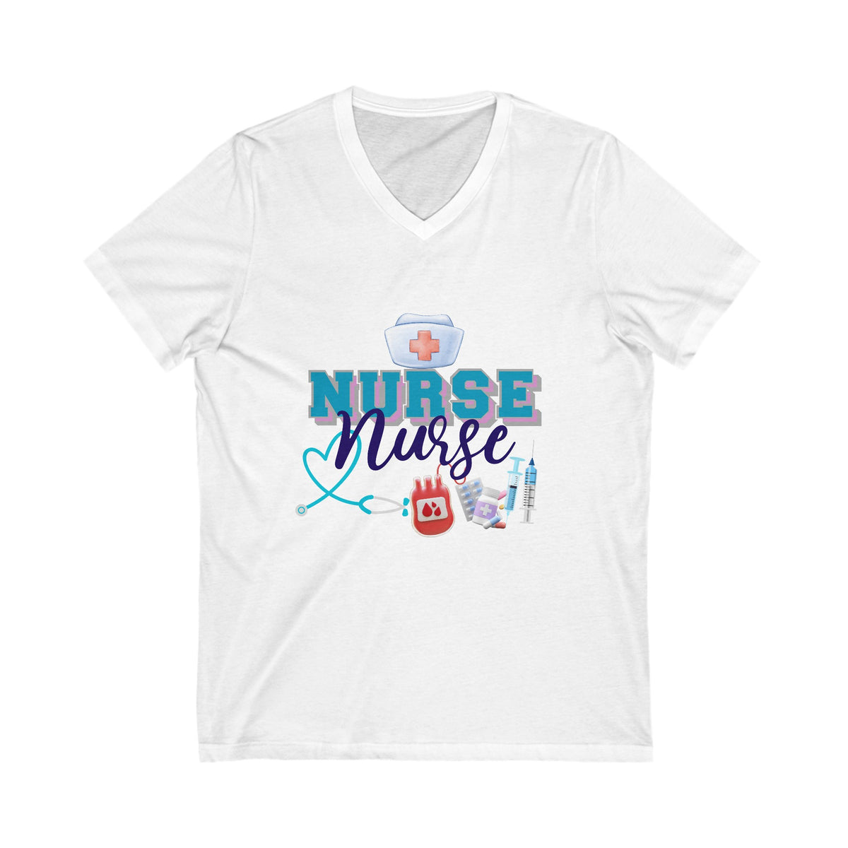 I am a Nurse, V-Neck Tshirt