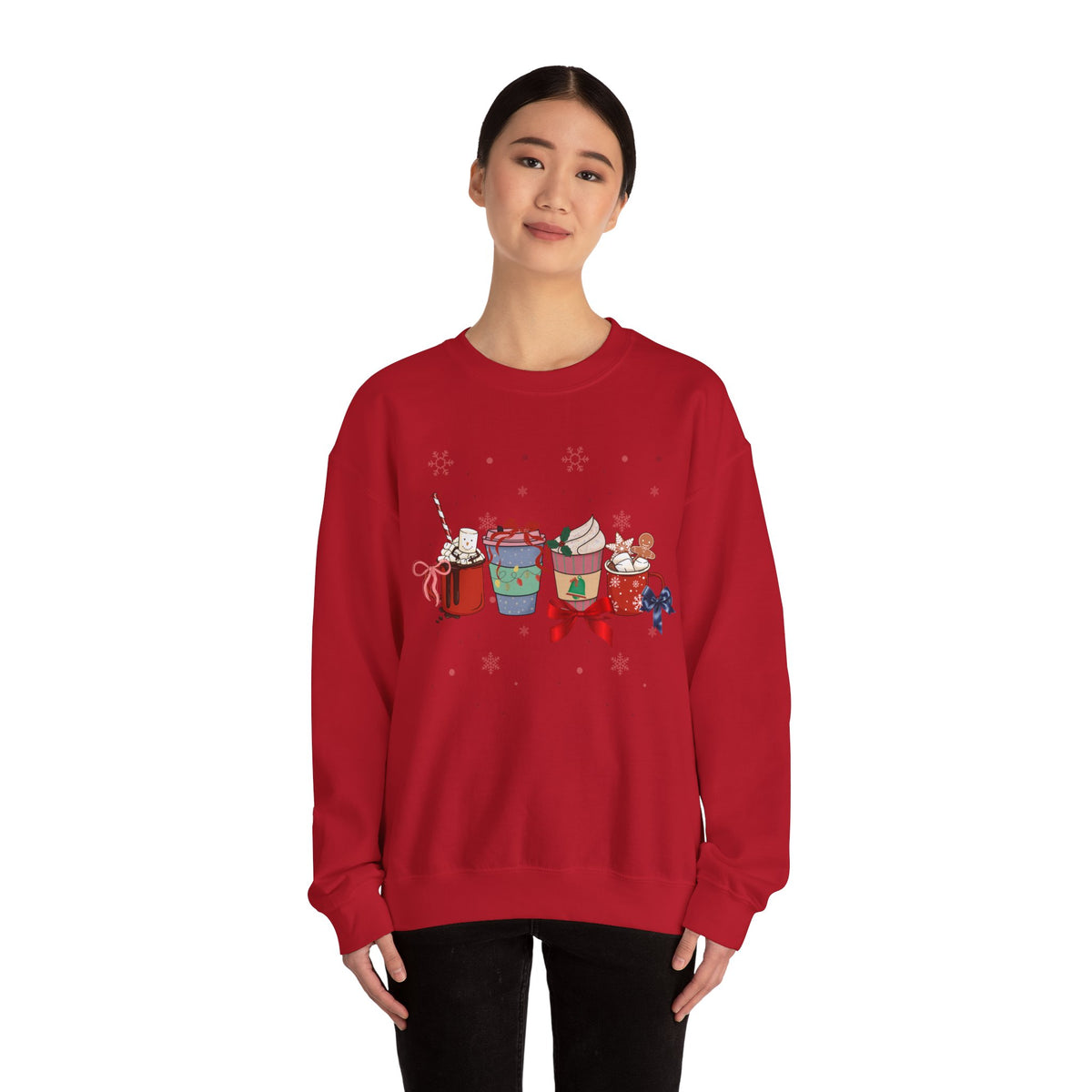 Christmas Drinks Crewneck Sweatshirt