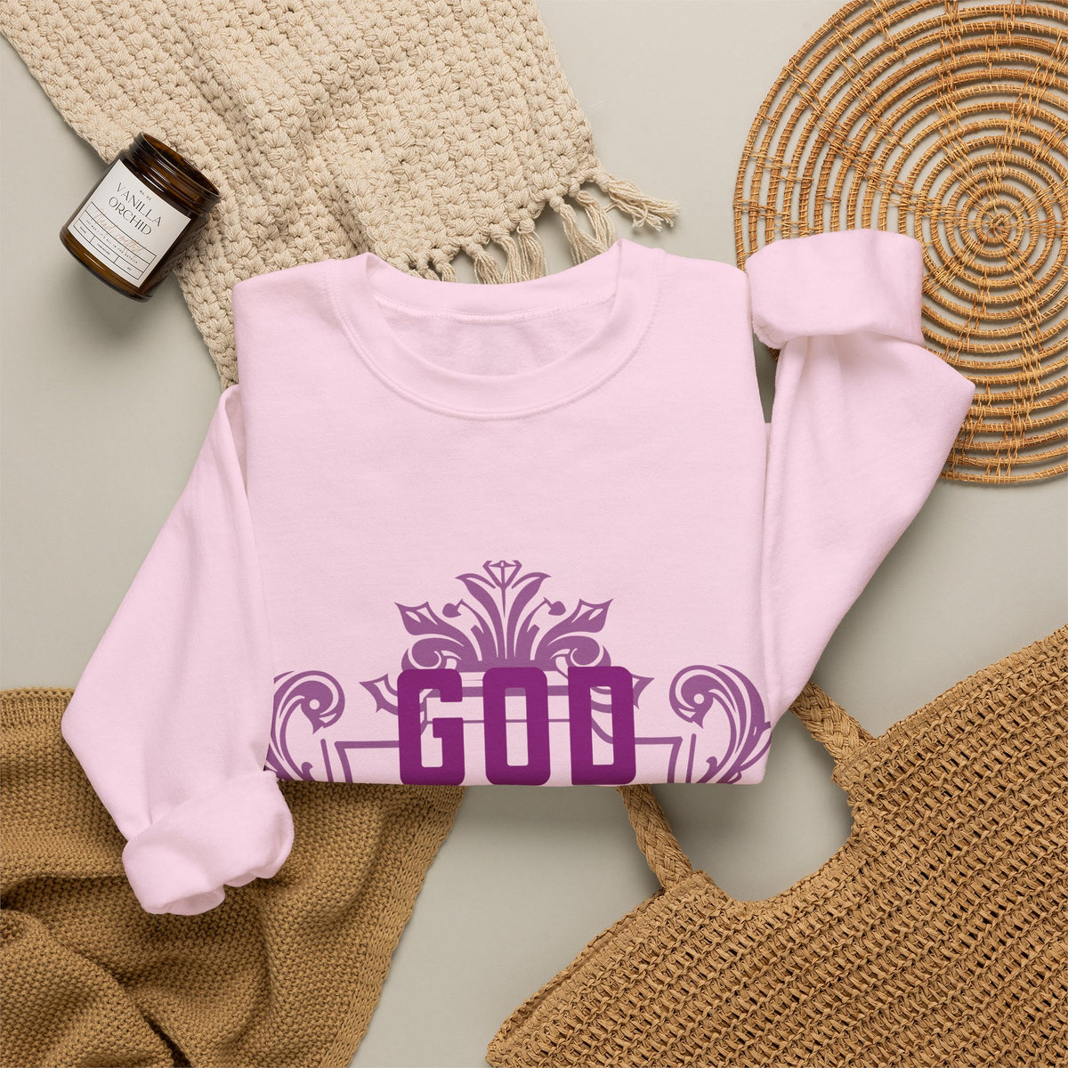 God Is Not On a Budget Crewneck Sweatshirt M
