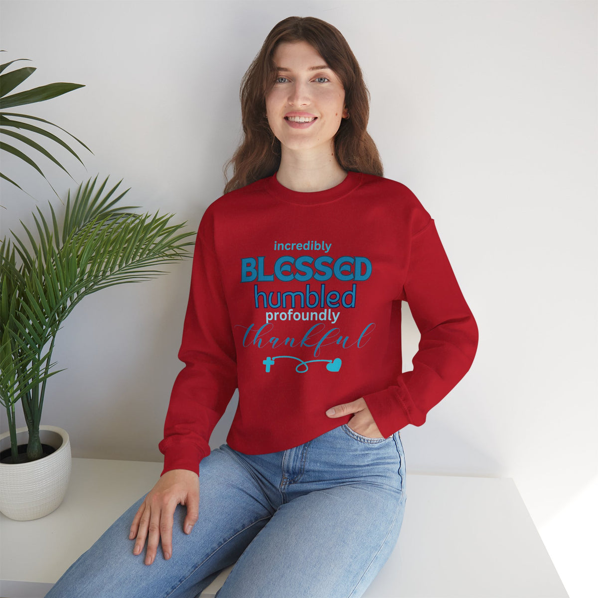 Blessed Humbled Thankful Crewneck Sweatshirt