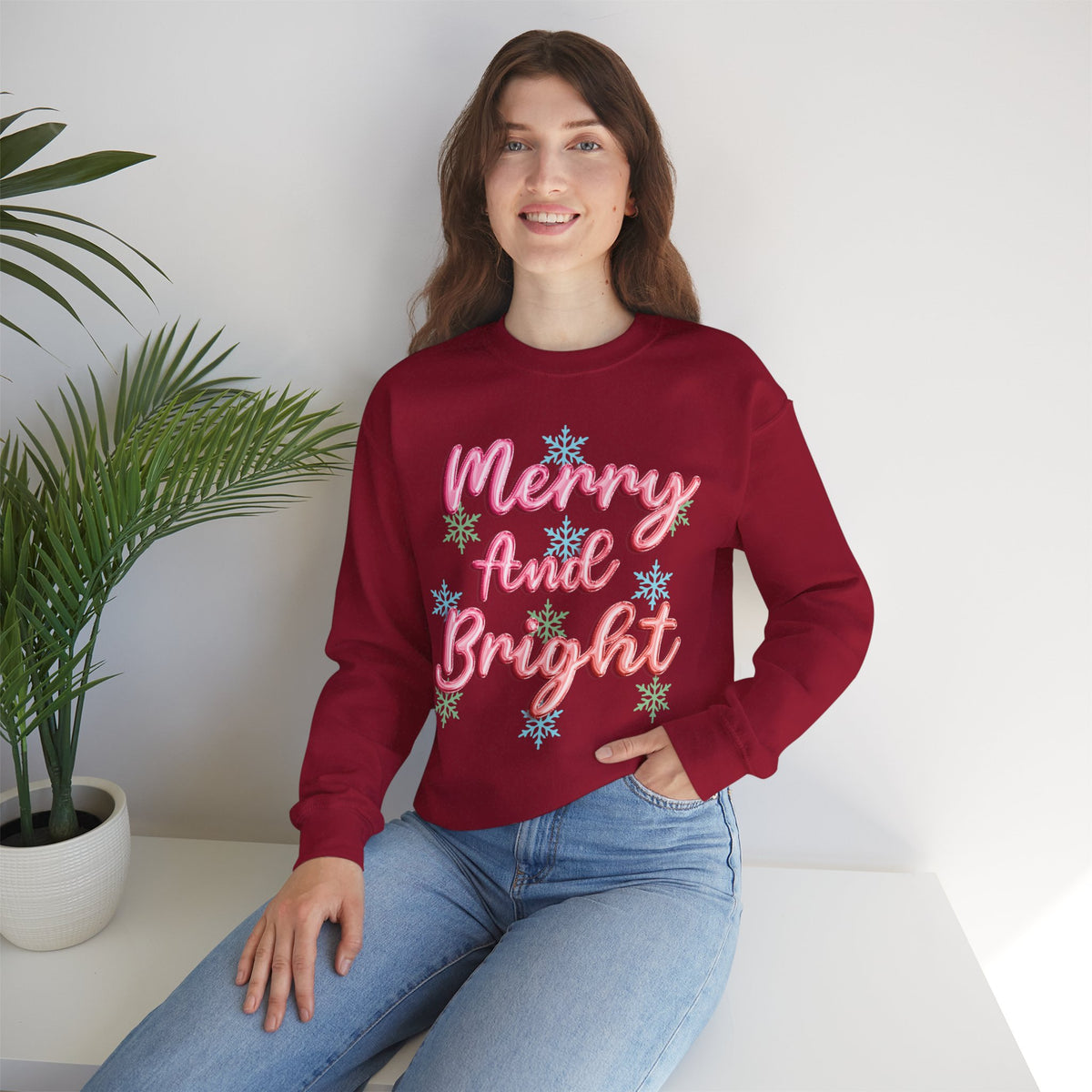 Merry and Bright Crewneck Sweatshirt