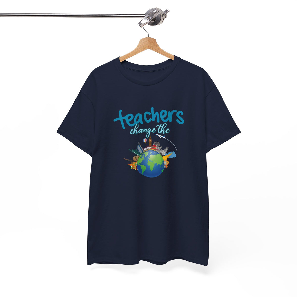 Teachers Changes the World, Crewneck Tshirt