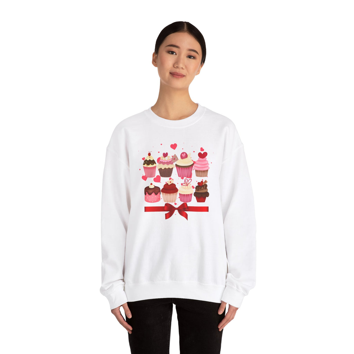 Love, Cupcakes Crewneck Sweatshirt