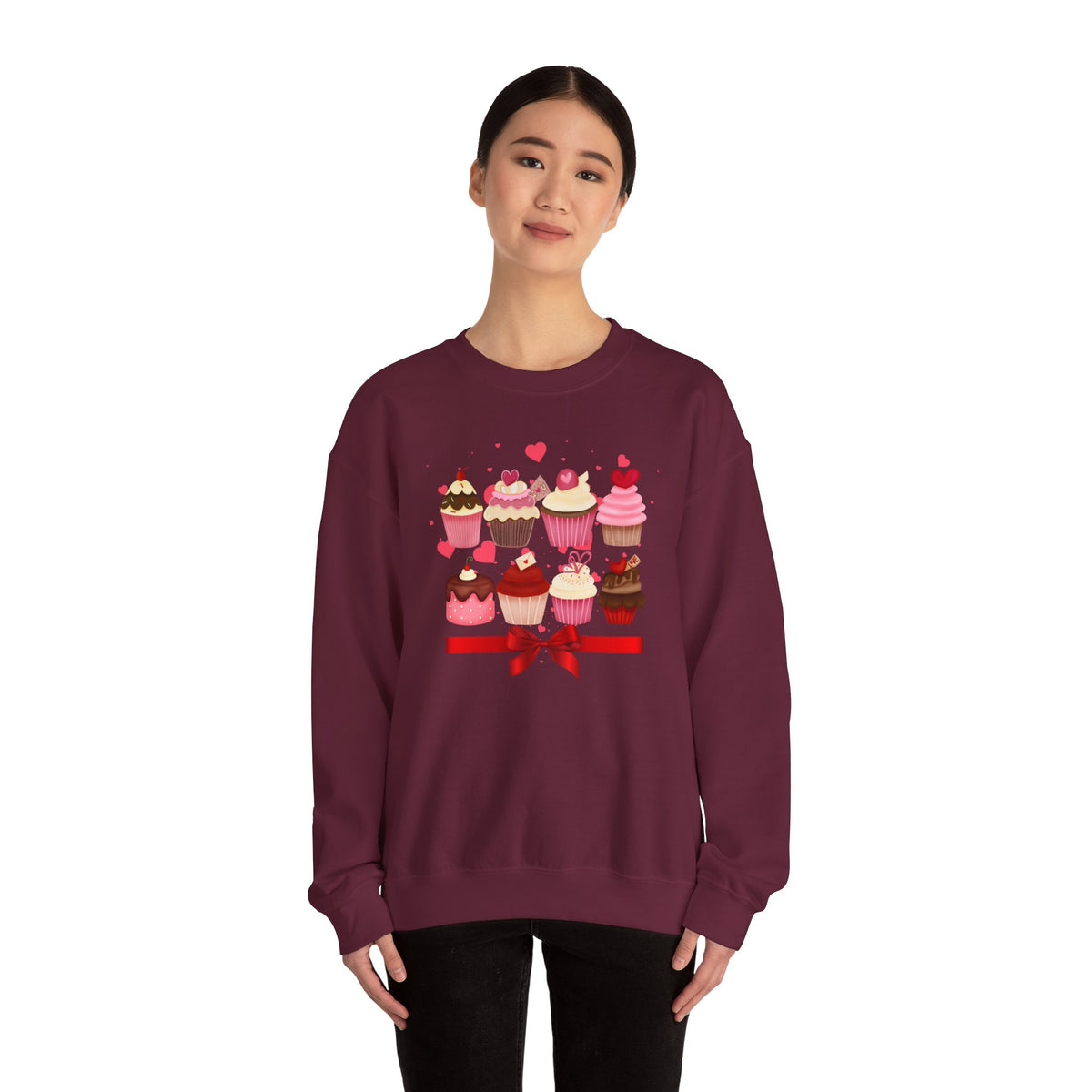 Love, Cupcakes Crewneck Sweatshirt