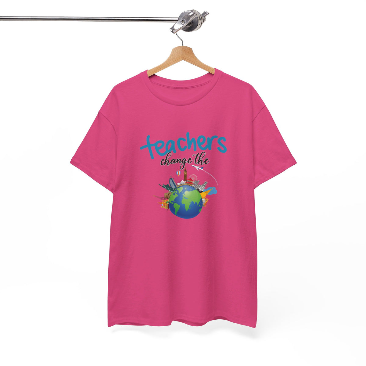 Teachers Changes the World, Crewneck Tshirt