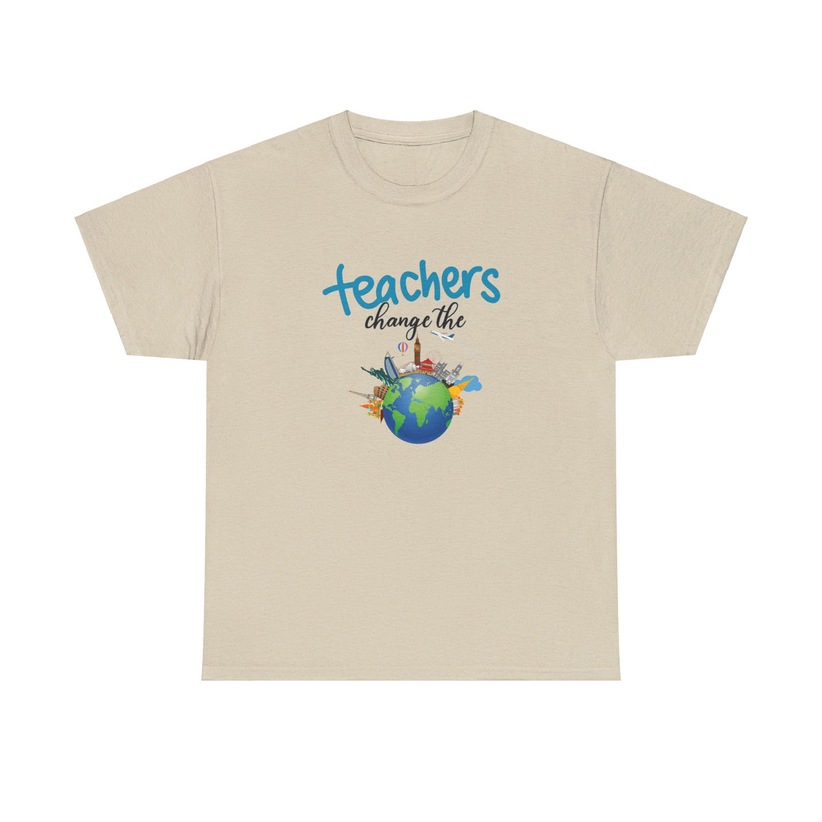 Teachers Changes the World, Crewneck Tshirt