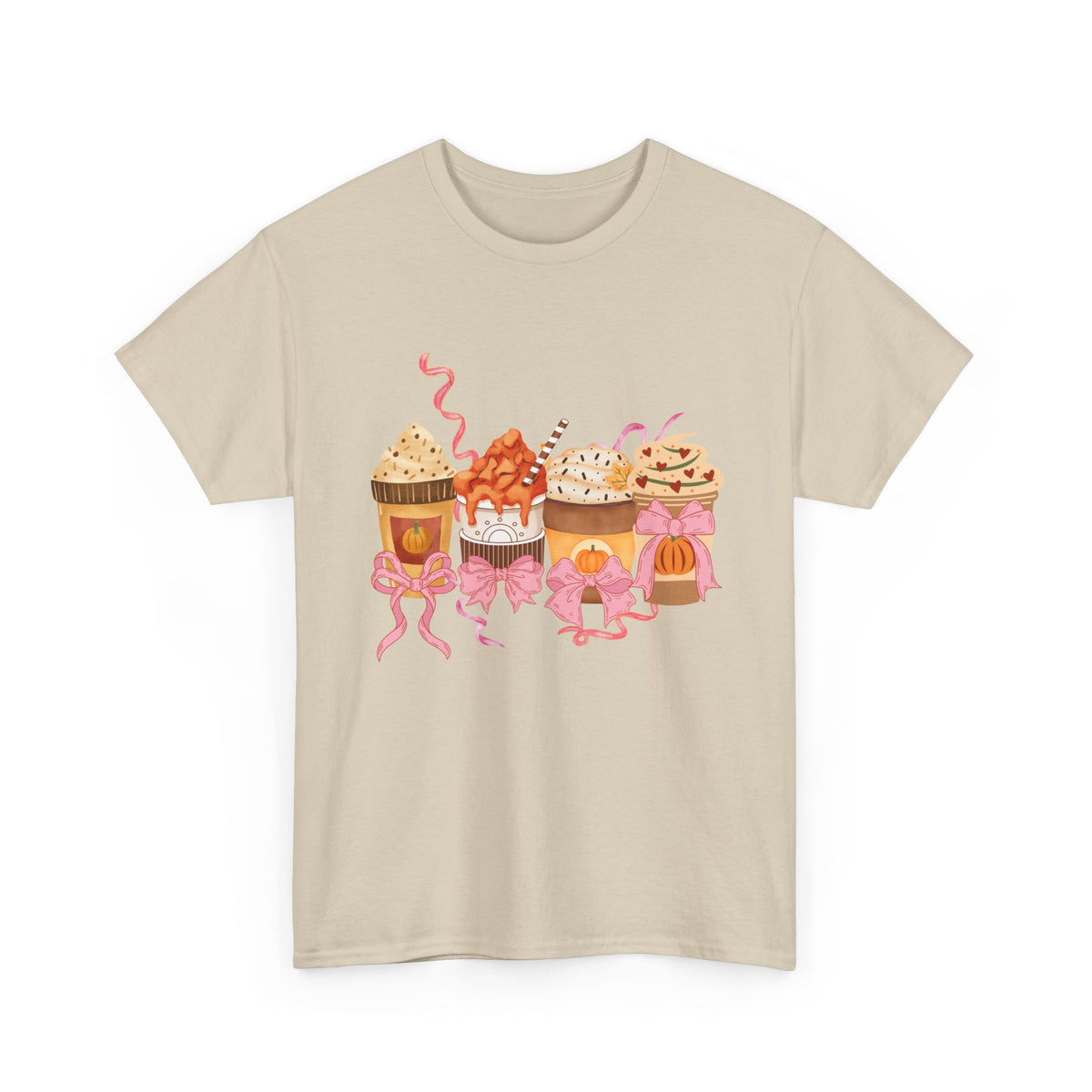 Pumpkin Spice Coffee Bow Tshirt