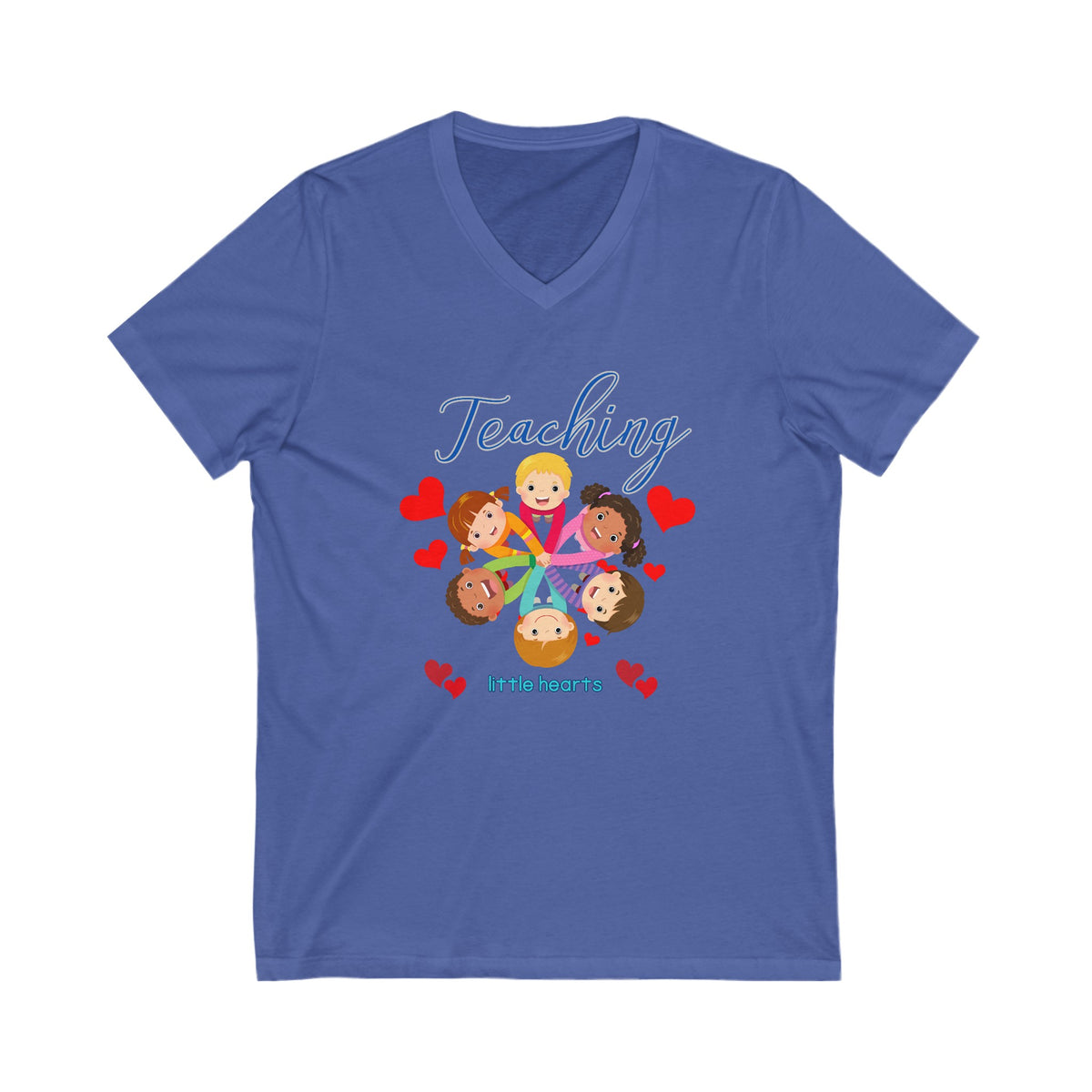 Teaching Little Kids, V-Neck Tshirt