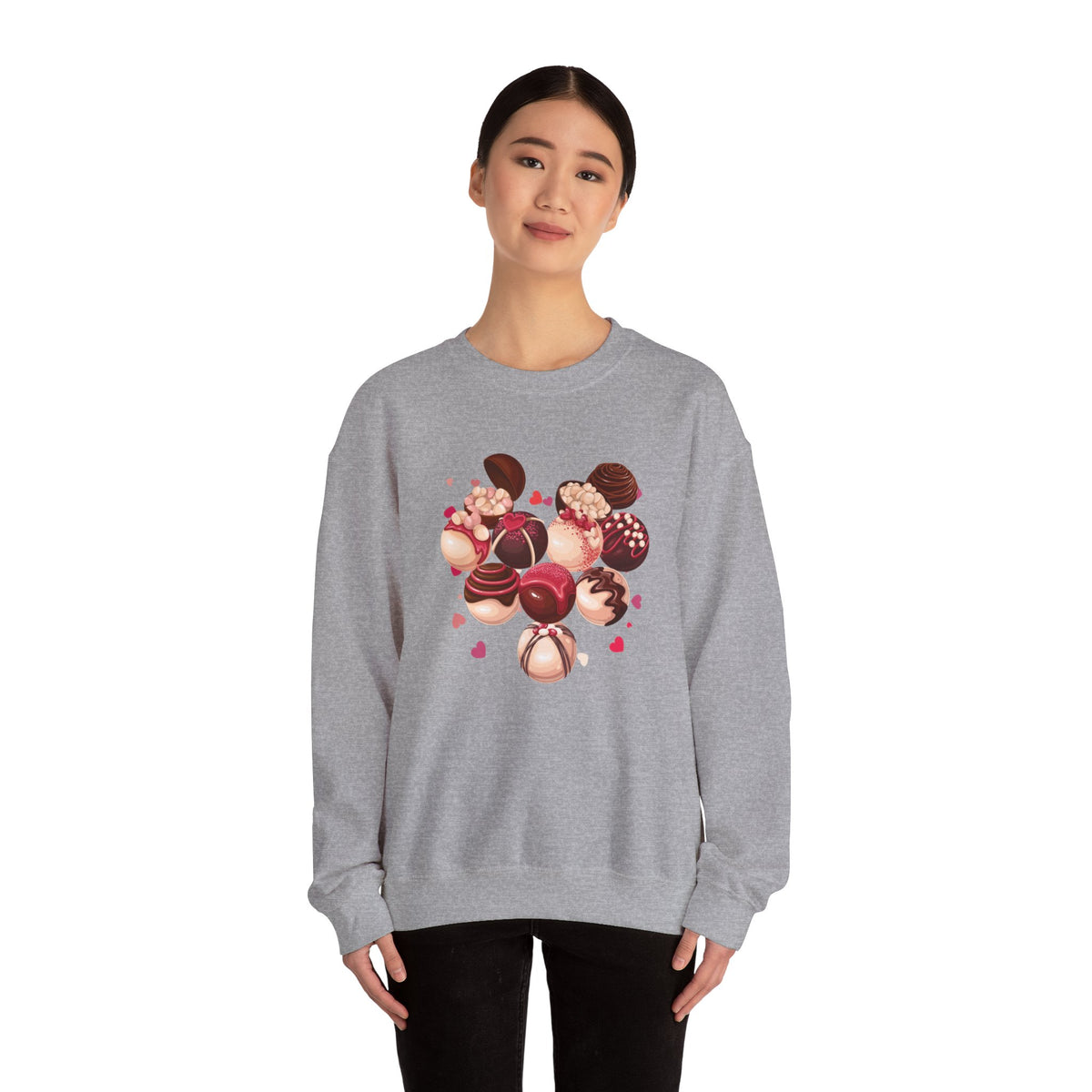 Hearts, Chocolates Crewneck Sweatshirt