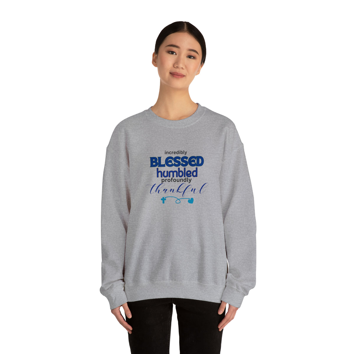 Blessed Humbled Thankful Crewneck Sweatshirt