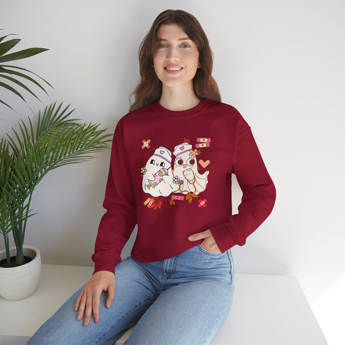 Nurse Ghost Crewneck Sweatshirt