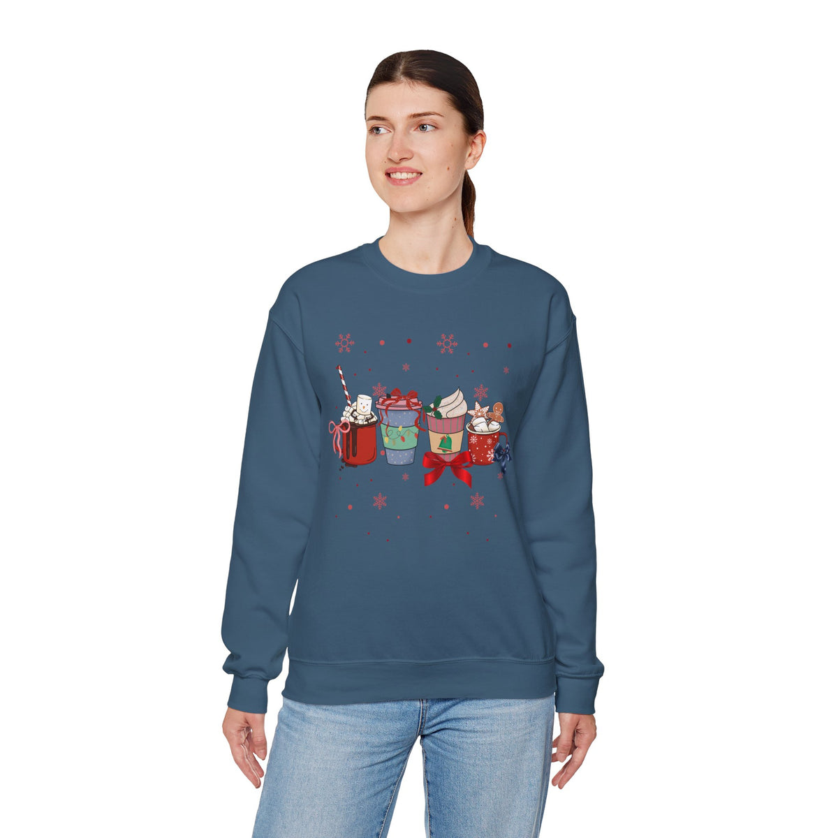 Christmas Drinks Crewneck Sweatshirt