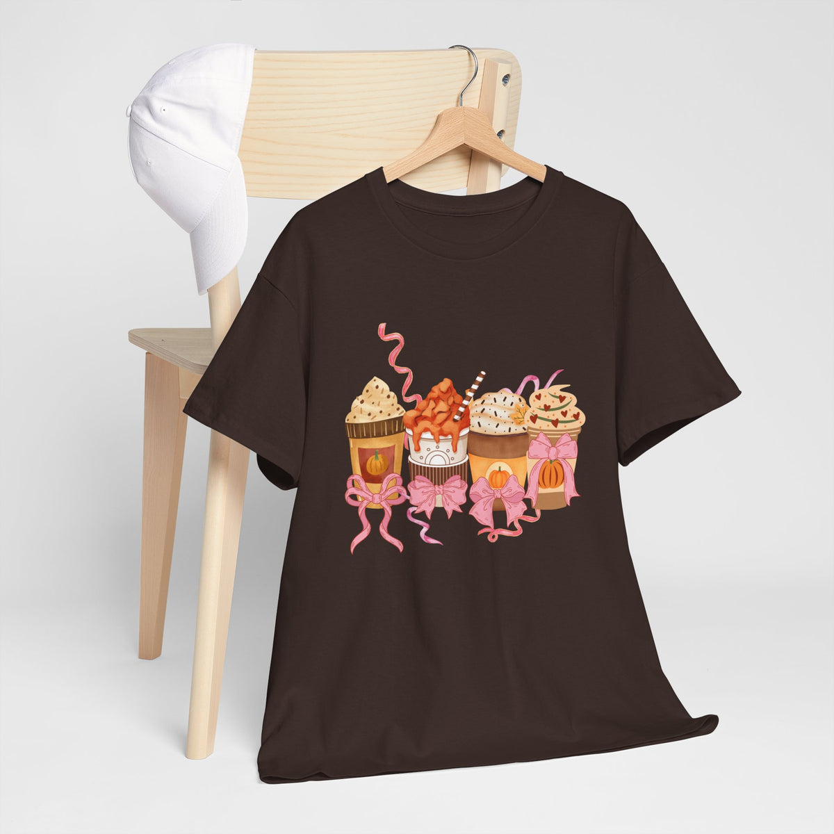 Pumpkin Spice Coffee Bow Tshirt