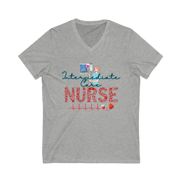 Intermediate Care Nurse, V Neck Tshirt