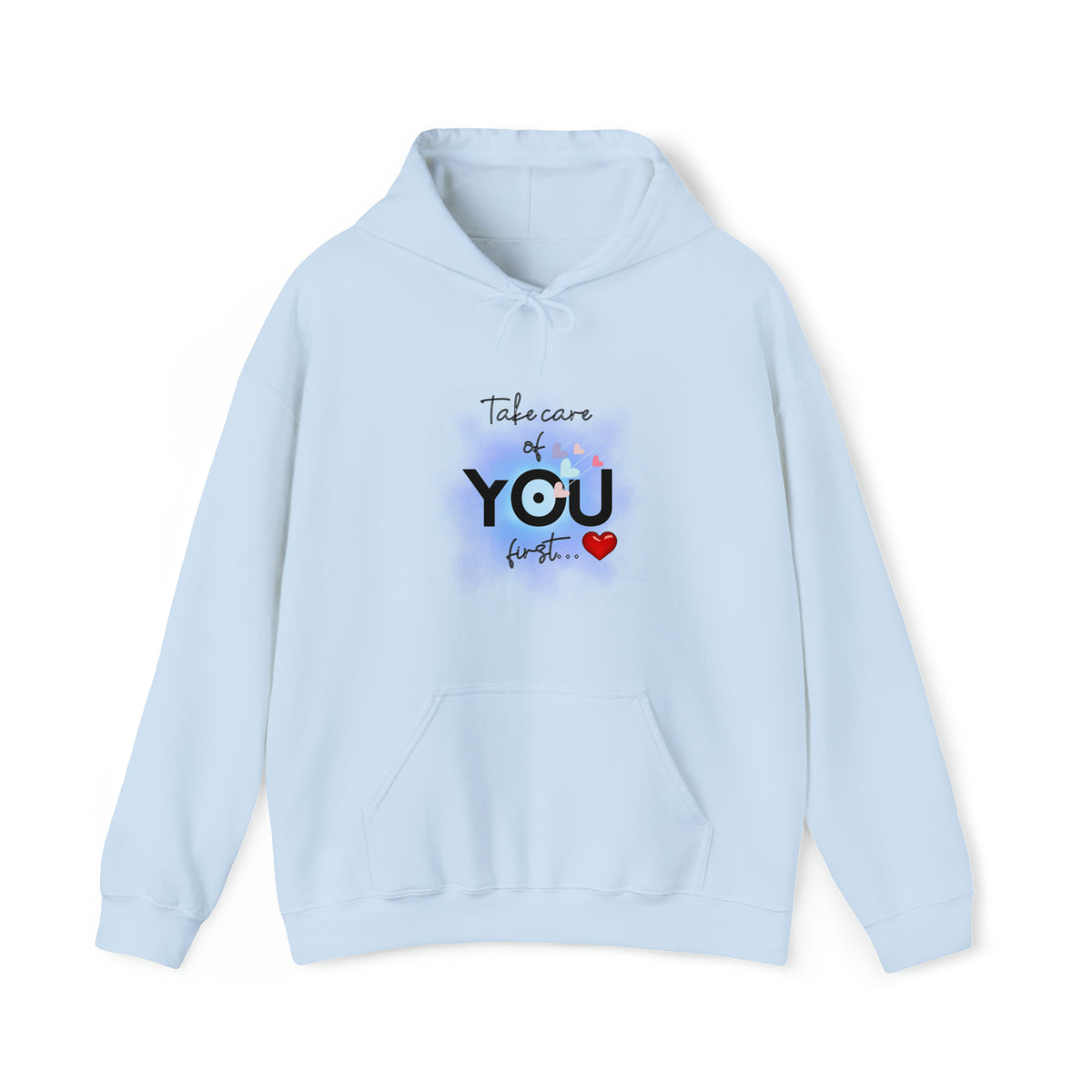 Take Care of YOU first Heavy Blend™ Hooded Sweatshirt