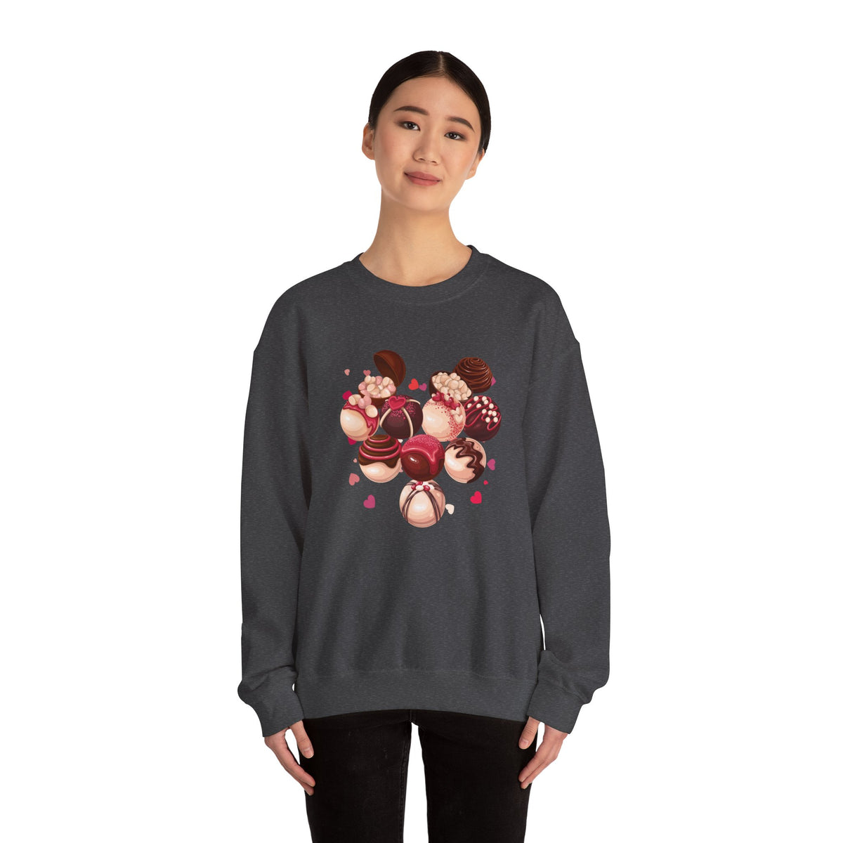 Hearts, Chocolates Crewneck Sweatshirt