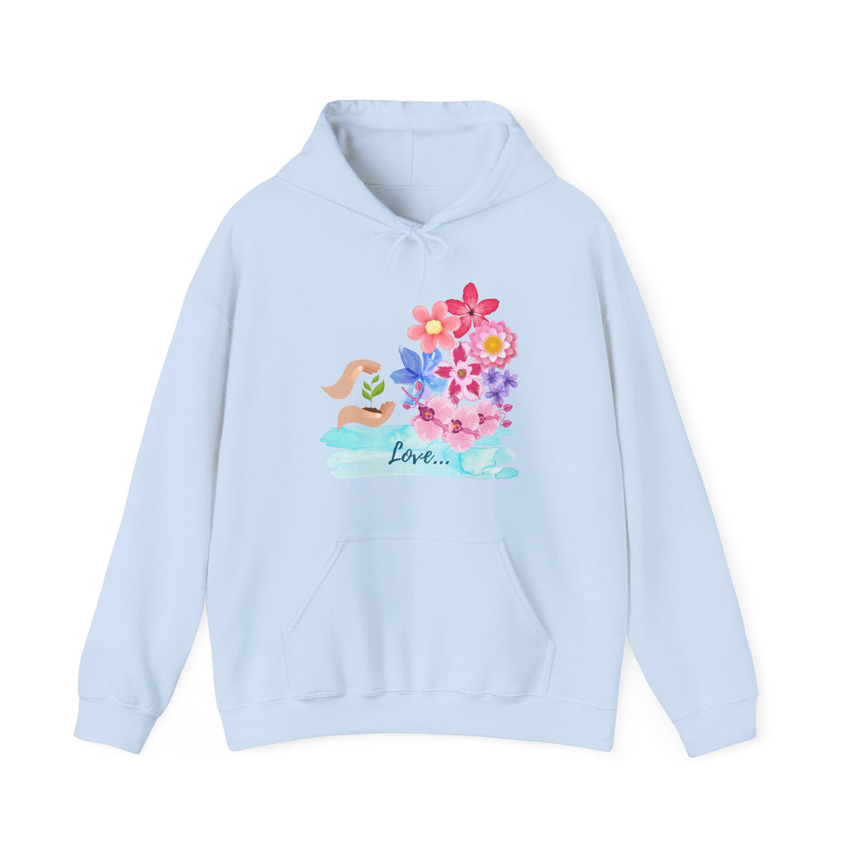 Flower Hooded Sweatshirt