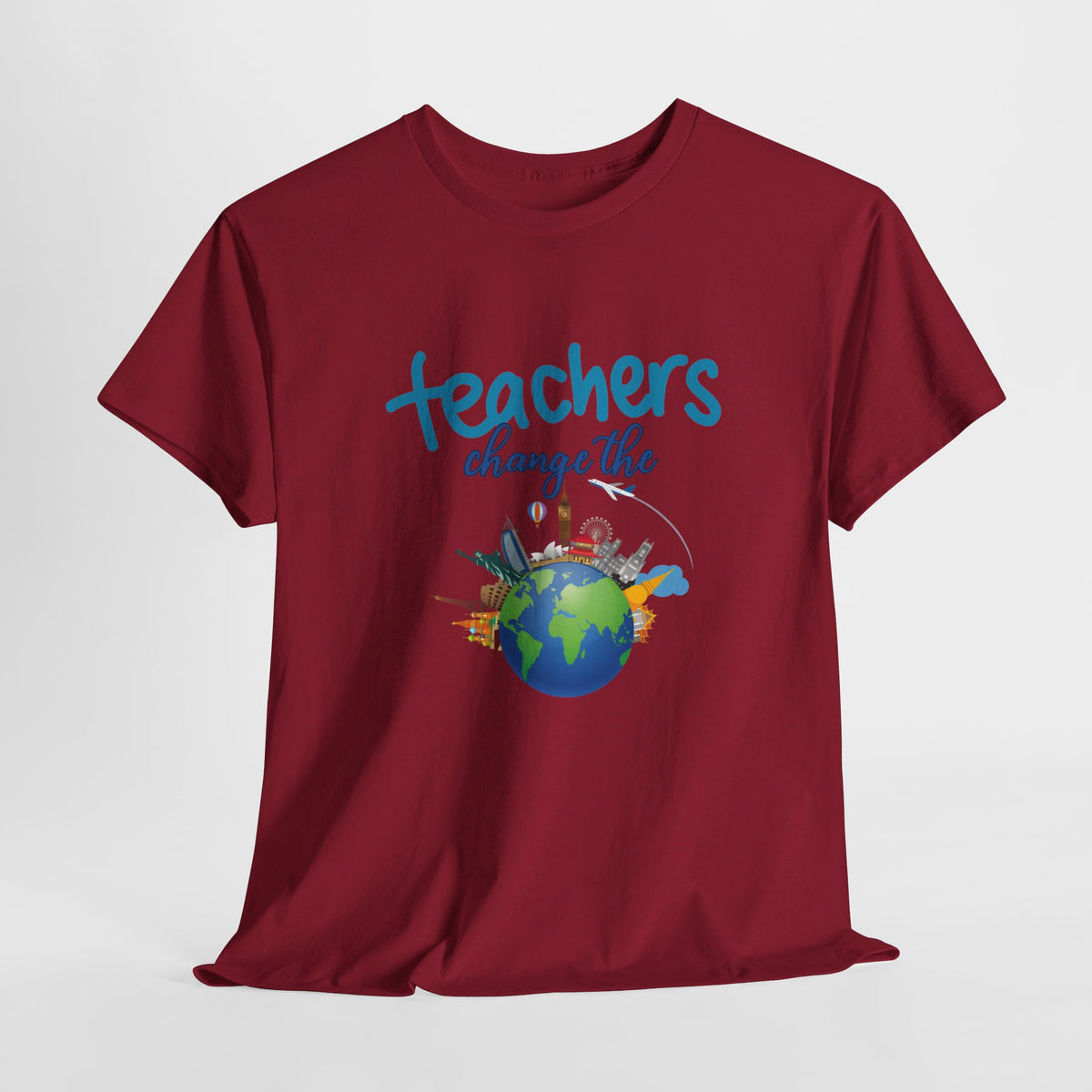 Teachers Changes the World, Crewneck Tshirt