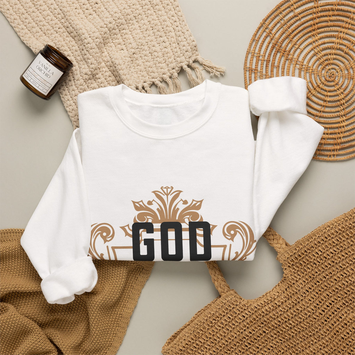 God Is Not On a Budget Crewneck Sweatshirt M