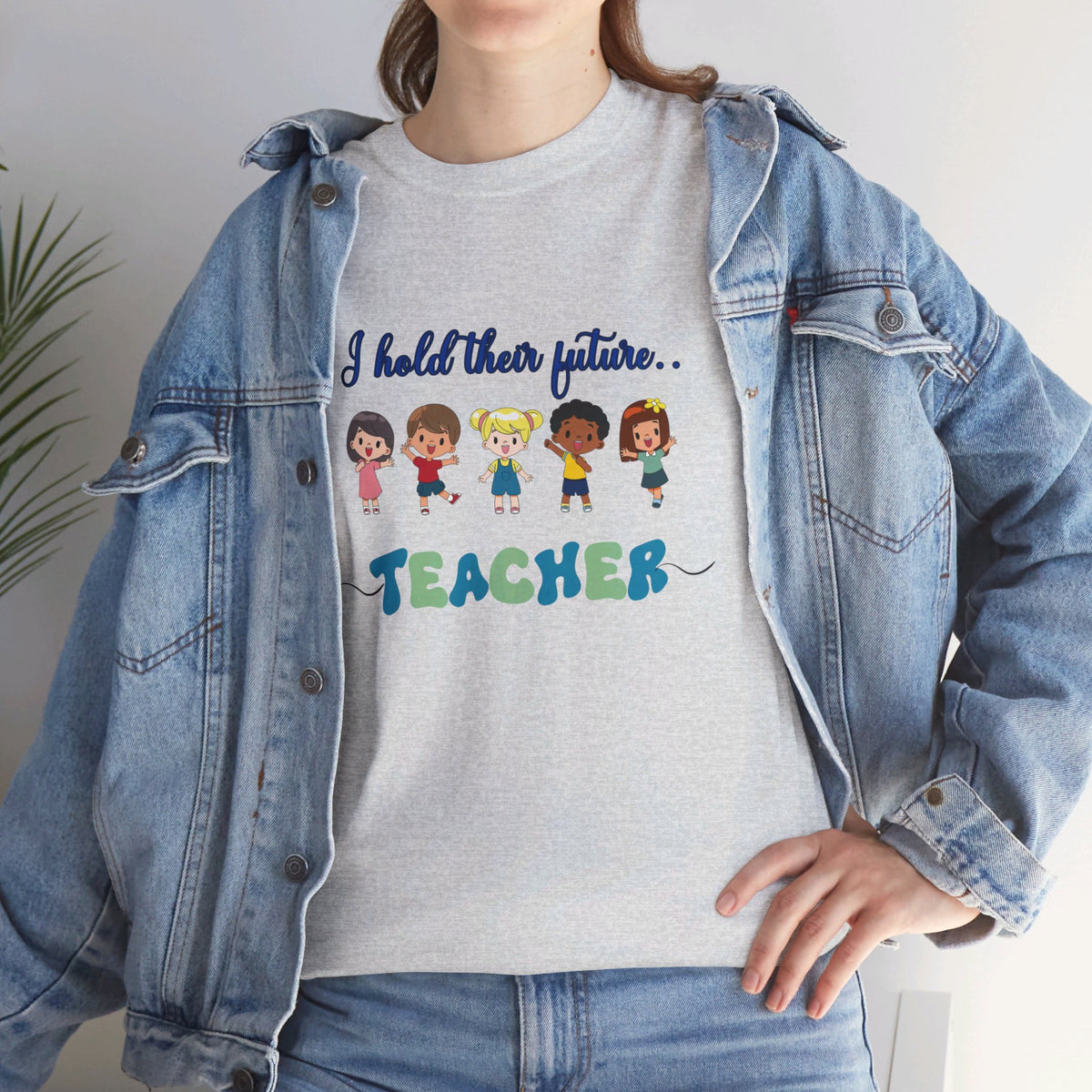 Teacher and Kids, Crewneck Tshirt