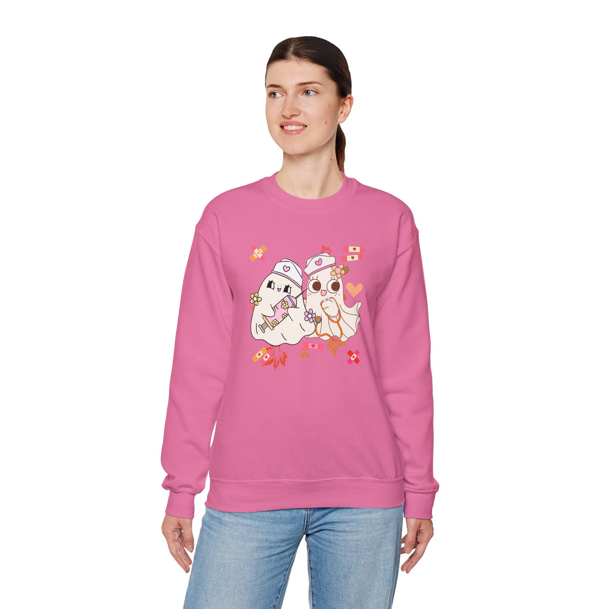 Nurse Ghost Crewneck Sweatshirt