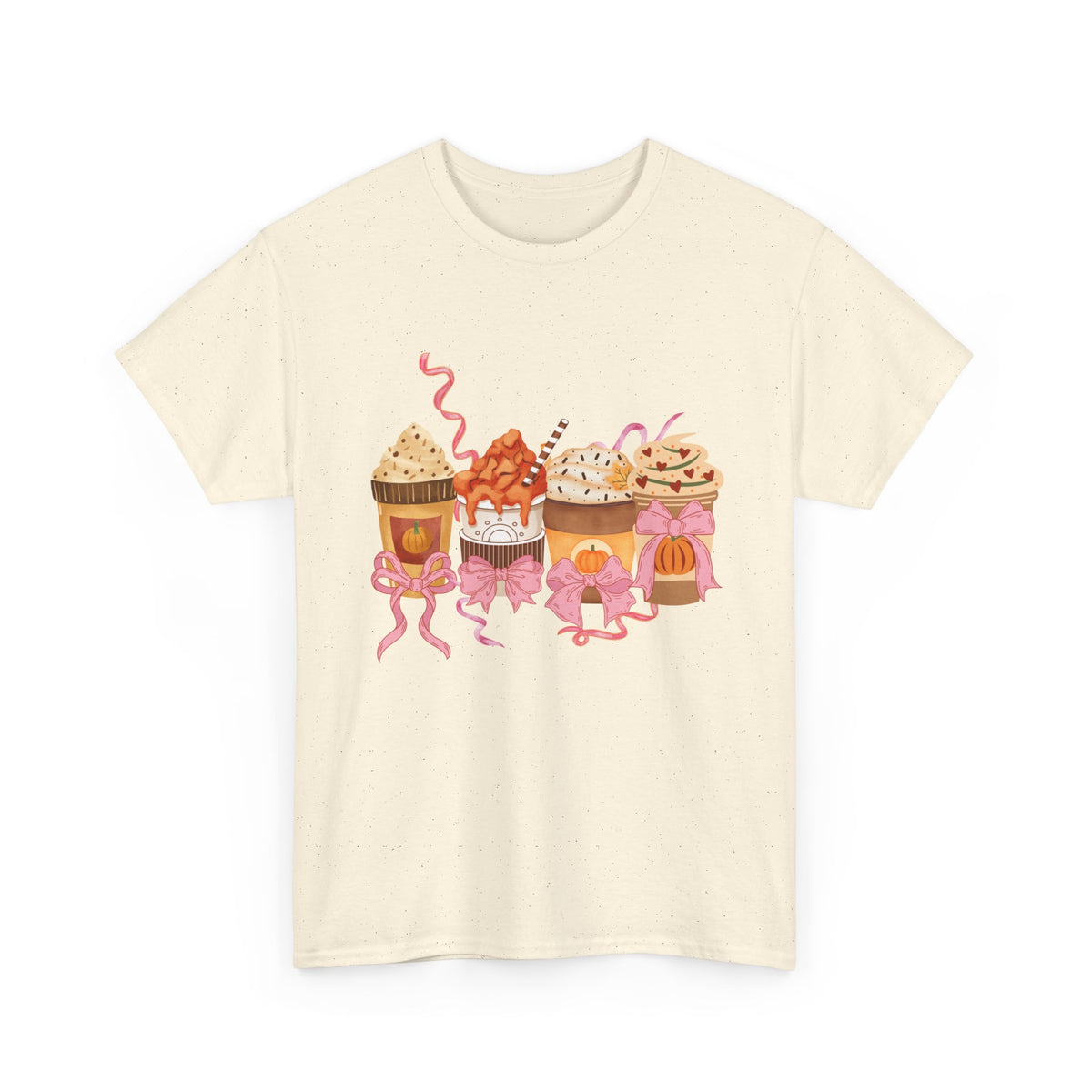 Pumpkin Spice Coffee Bow Tshirt