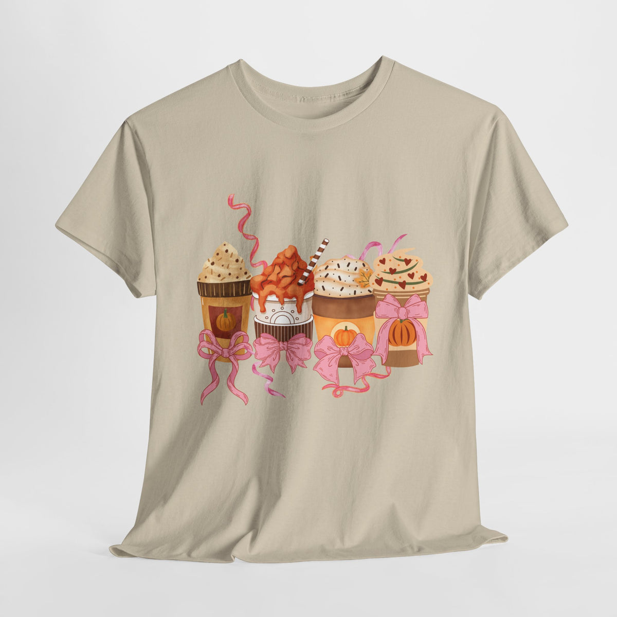 Pumpkin Spice Coffee Bow Tshirt