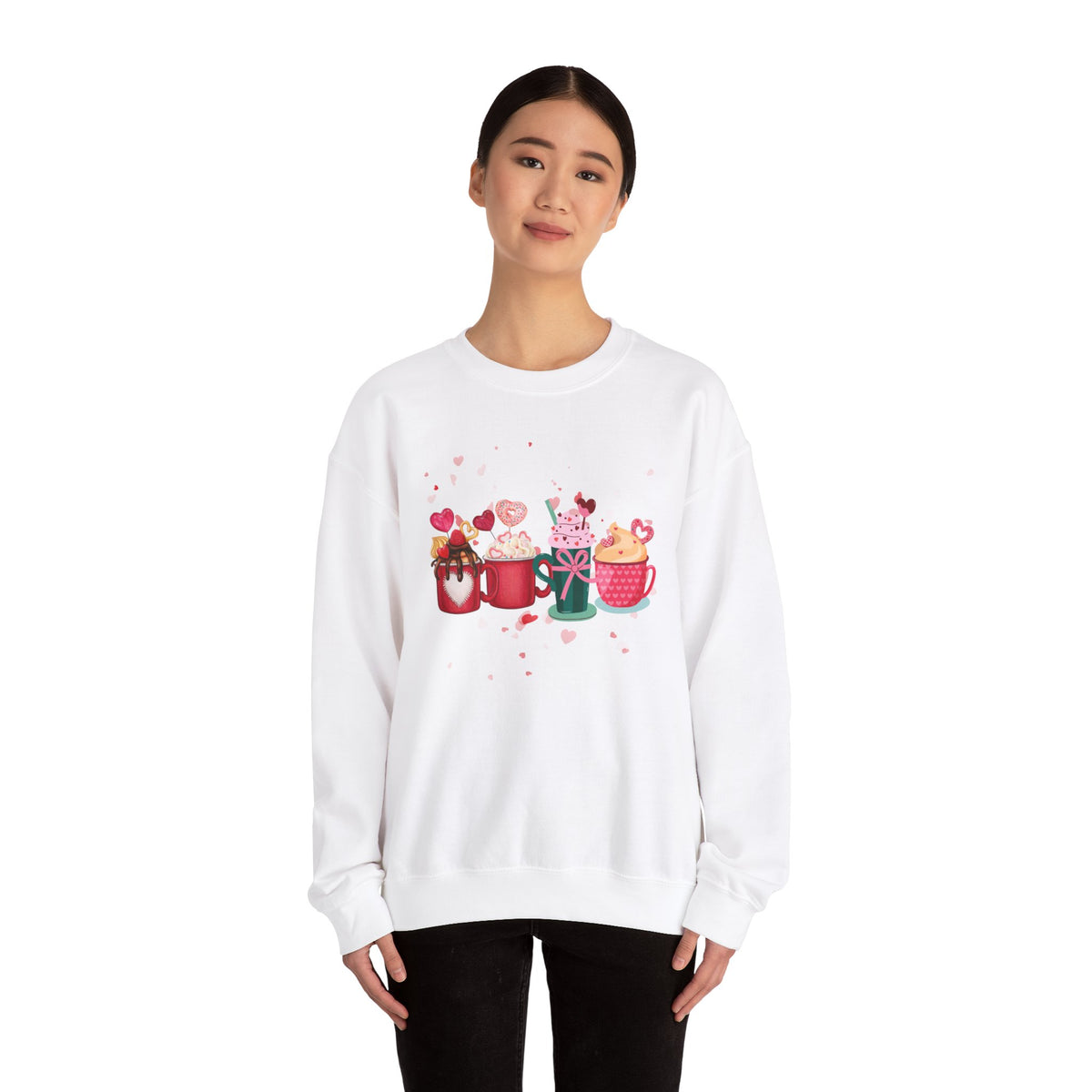 Hearts, Drink Crewneck Sweatshirt