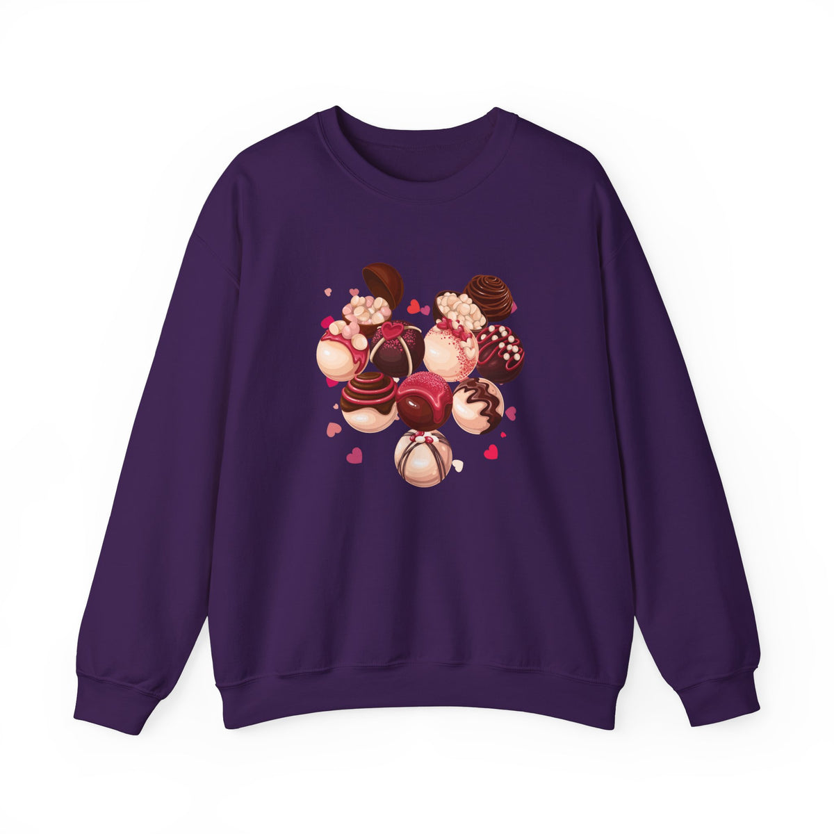 Hearts, Chocolates Crewneck Sweatshirt