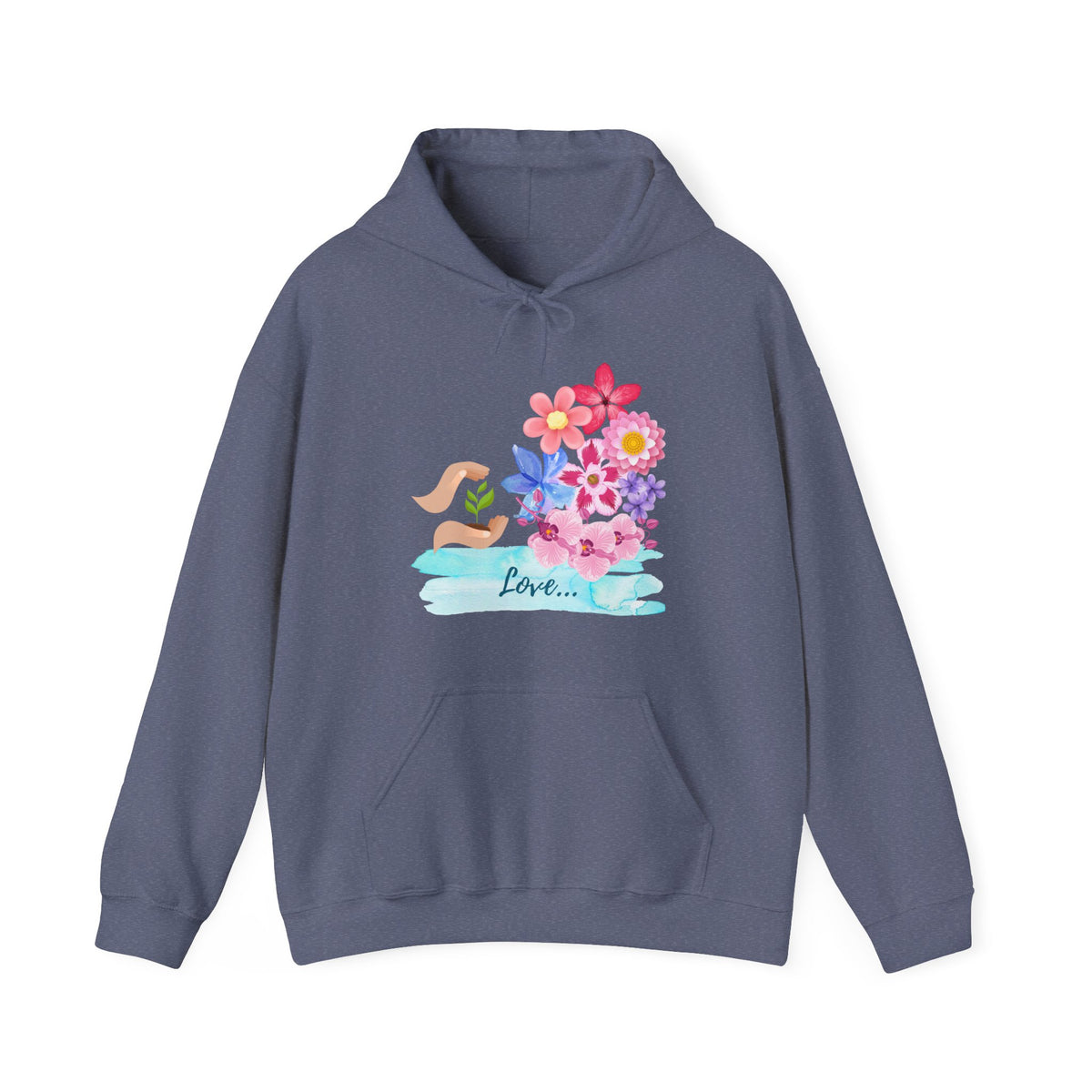 Flower Hooded Sweatshirt