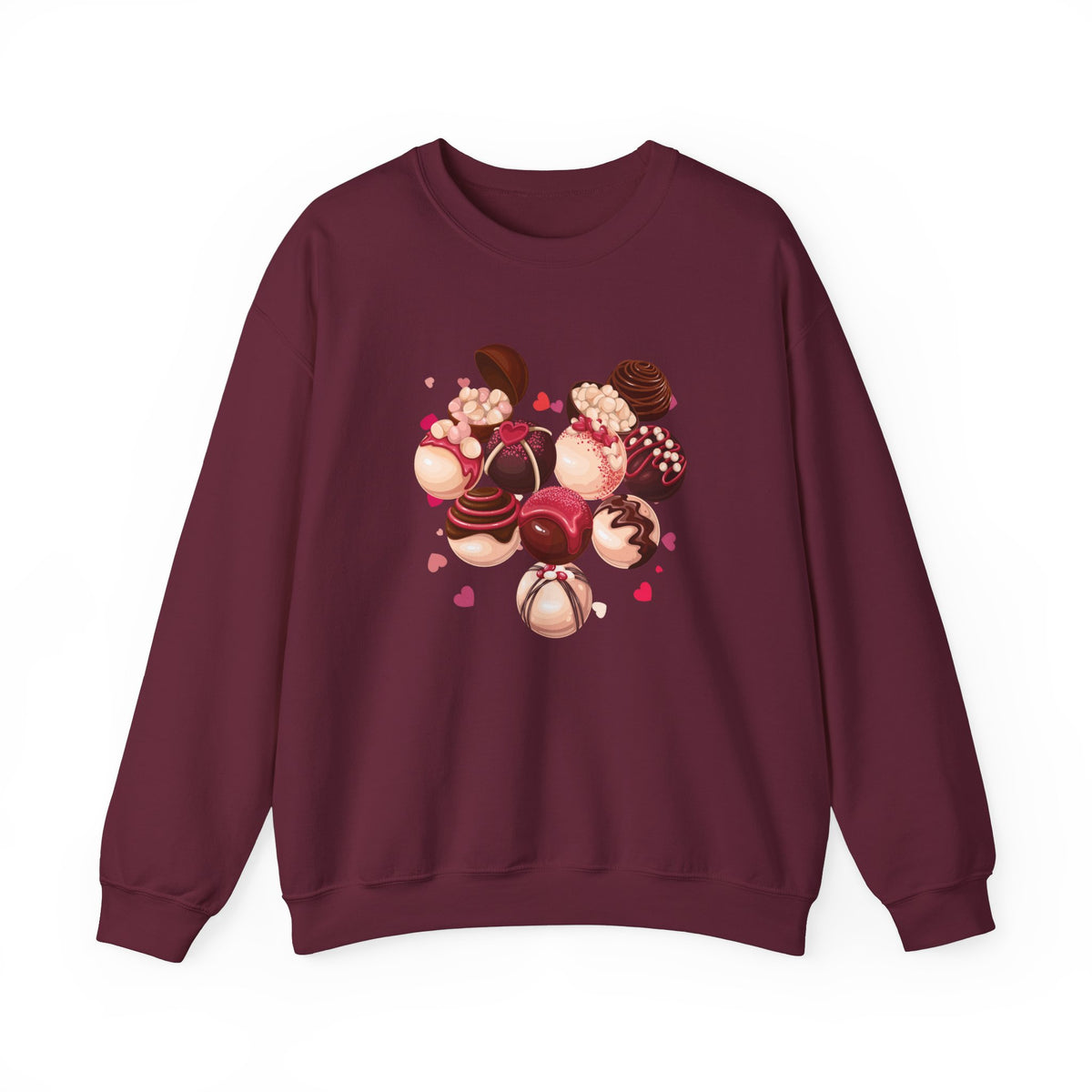 Hearts, Chocolates Crewneck Sweatshirt