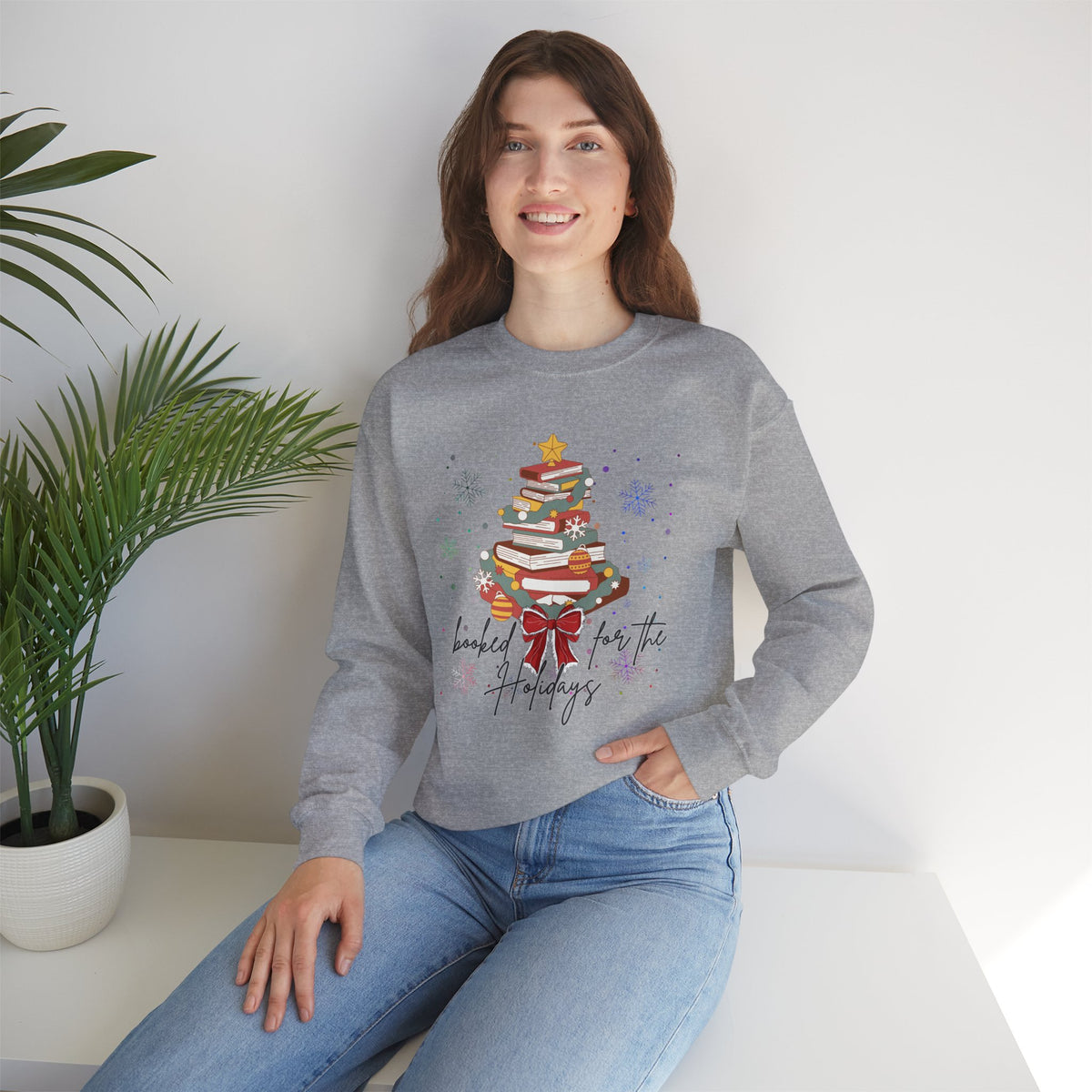 Booked for the Holidays Crewneck Sweatshirt